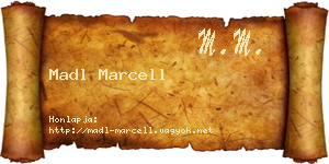 Madl Marcell névjegykártya